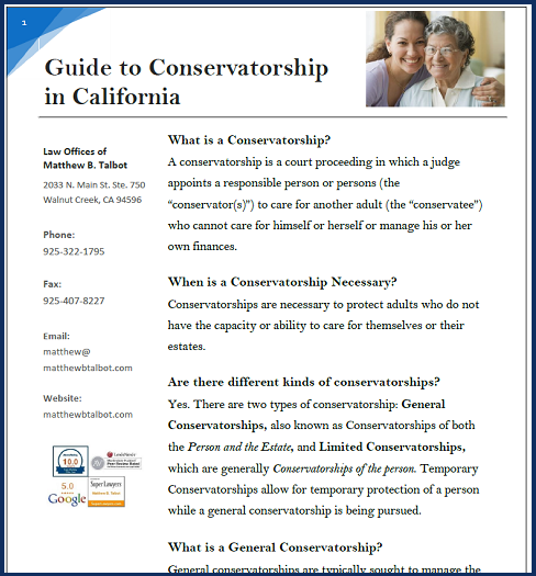 Guide to Conservatorship in California